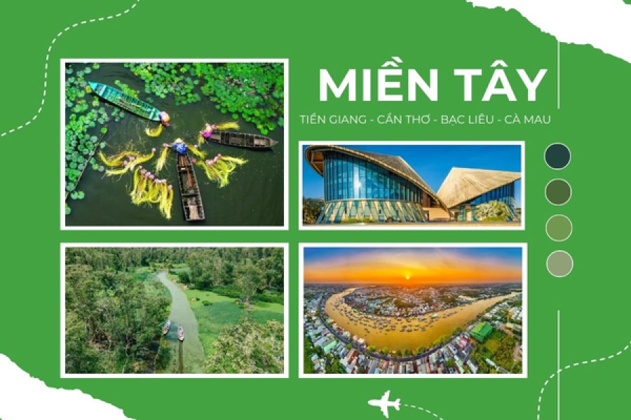 Tour miền Tây 3 ngày 2 đêm Bình Dương - Tiền Giang - Cần Thơ - Bạc Liêu - Cà Mau